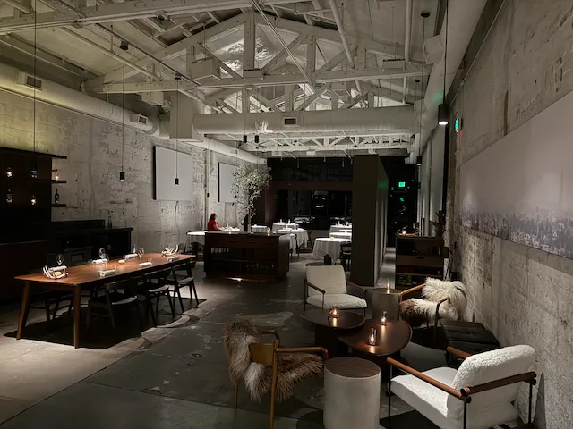 an interior view of the restaurant